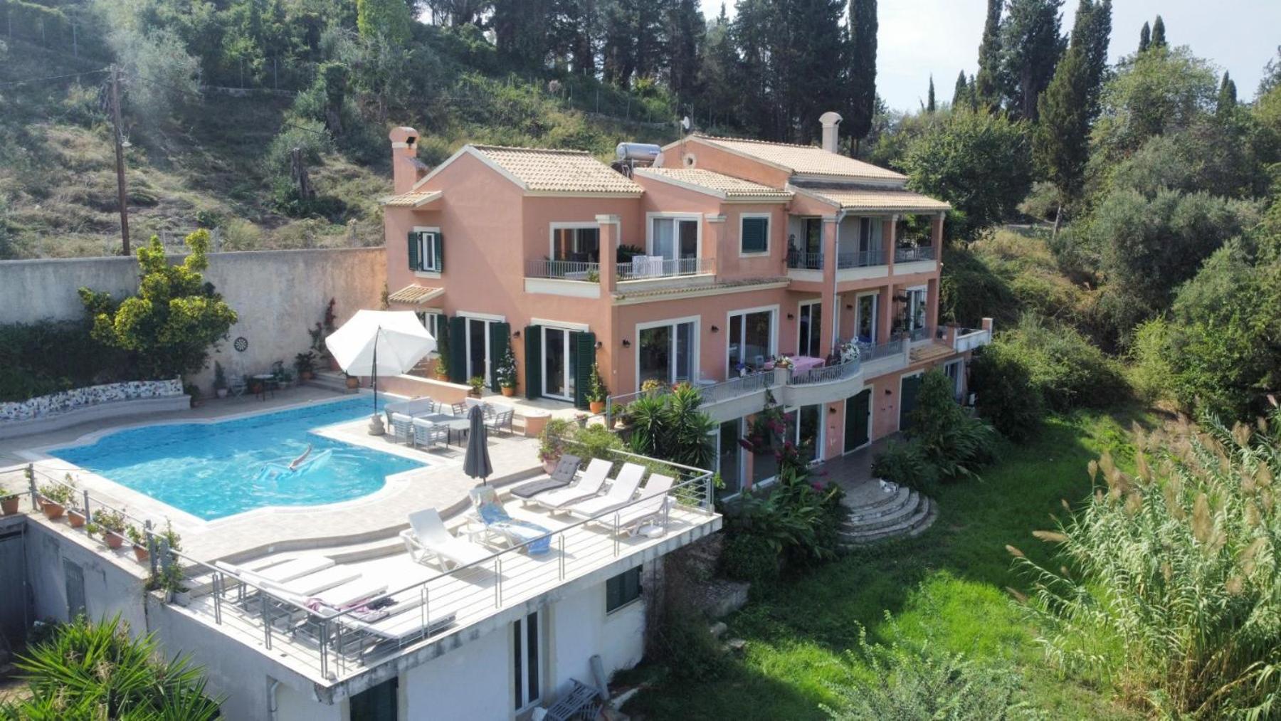 Casa T With Amazing Views In Corfu Villa Kontokali Exterior photo